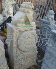 馮氏石雕工藝品 仿古石雕門墩 河北御石園