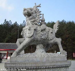 曲陽石雕麒麟價格,砂巖石雕麒麟