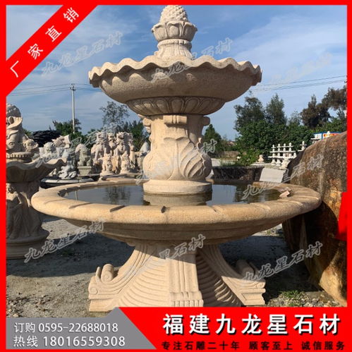 【石雕水缽花崗巖水缽石雕水缽石材】- 